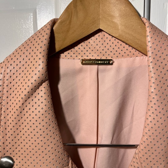 Rebecca Minkoff Blush Lambskin Leather Jacket - Picture 4 of 10